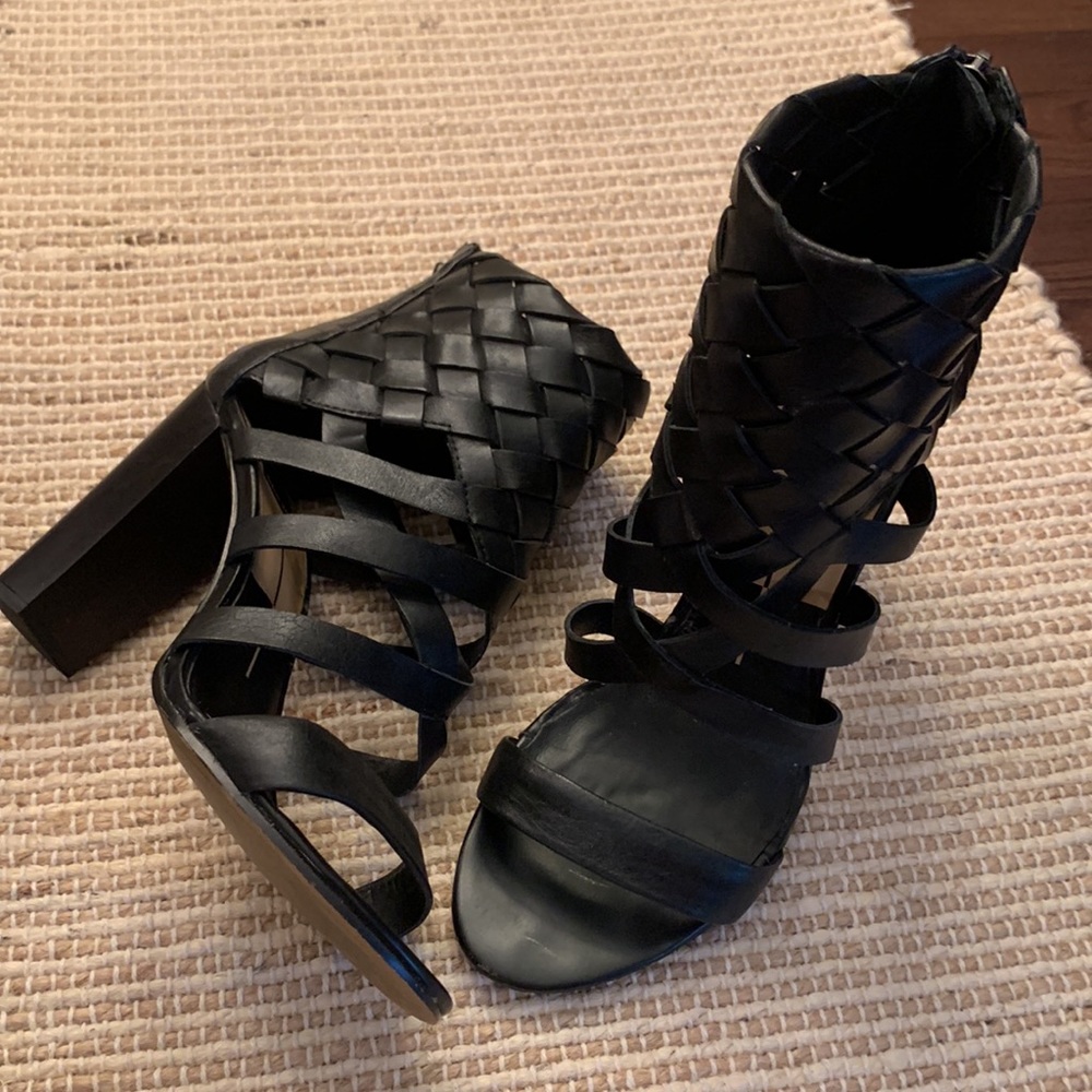 Black Leather Heels Dolce Vita